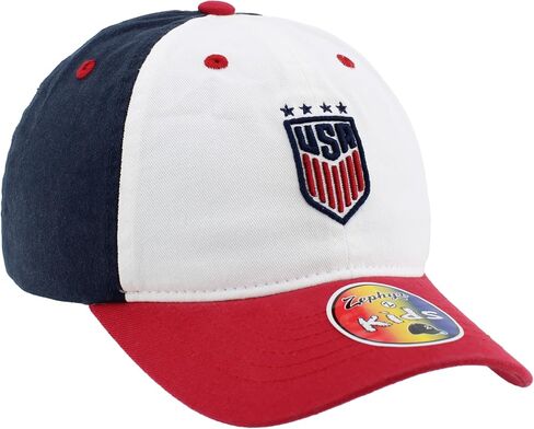 منتخبات ZHATS الوطنية للجنسين للأطفال الولايات المتحدة قبعة كرة القدم مرخصة رسميًا من USWNT للشباب قابلة للتعديل in Kuwait