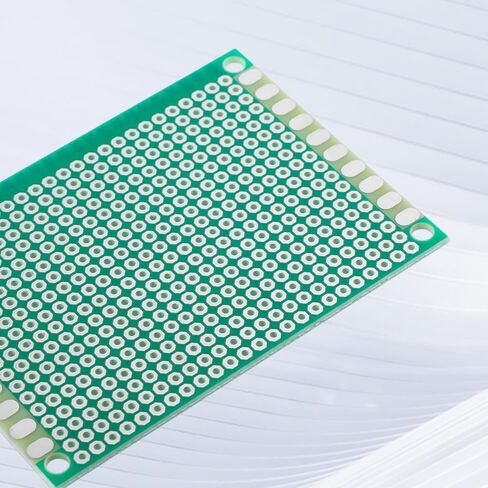 12 PCS 5x7cm FR4 Double Side Prototype PCB Board, Perf Board | Stripboard, Prototype PCB Tinned Universal Breadboard for DIY Electronics Projects Apply to Soldering Projects in Kuwait