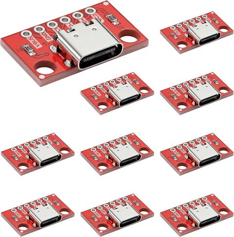 10 قطعة نوع C لوحة القطع المسلسل الأساسي USB C لوحة القطع 16P PCB محول لوحات موصل سالب in Kuwait