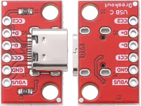 10 قطعة نوع C لوحة القطع المسلسل الأساسي USB C لوحة القطع 16P PCB محول لوحات موصل سالب in Kuwait