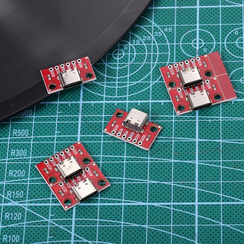 10 قطعة نوع C لوحة القطع المسلسل الأساسي USB C لوحة القطع 16P PCB محول لوحات موصل سالب in Kuwait