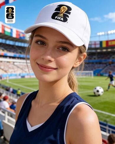2026 Official FIFA World Cup Merchandise Baseball Cap, Adjustable Cotton Soccer Cap for Men&Women, Breathable Comfortable Football Fan Hat for Outdoor Sports, Travel, Match Day & Everyday Wear(White) in Kuwait