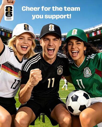 2026 Official FIFA World Cup Merchandise Baseball Cap, Adjustable Cotton Soccer Cap for Men&Women, Breathable Comfortable Football Fan Hat for Outdoor Sports, Travel, Match Day & Everyday Wear(White) in Kuwait