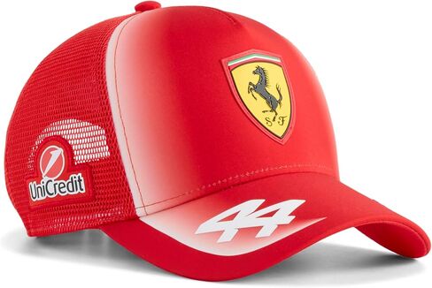 قبعة سائق الشاحنة PUMA Scuderia Ferrari F1 2026 Lewis Hamilton للأطفال - أحمر - مقاس واحد يناسب الجميع in Kuwait