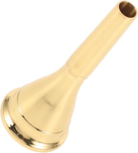 BESPORTBLE French Horn Mouthpiece Copper Alloy Silver-plated Brass Horn Part for Beginner Practice Single Portable Mouthpiece Musical Instrument Accessory in Kuwait