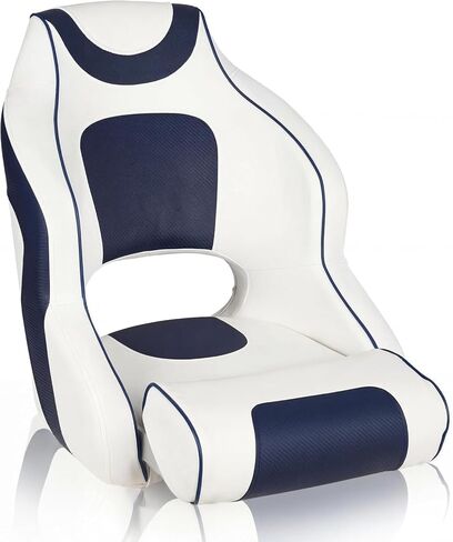 Luxury Pontoon Boat Seat, High-Back Boat Captain Seat with Foam Padding in Kuwait
