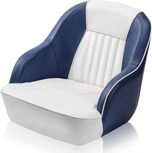 Luxury Pontoon Boat Seat, High-Back Boat Captain Seat with Foam Padding in Kuwait