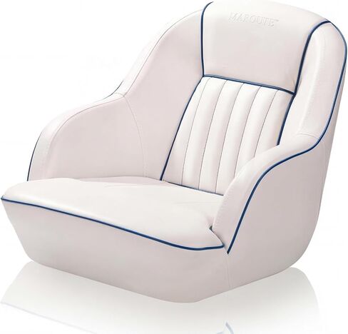 Luxury Pontoon Boat Seat, High-Back Boat Captain Seat with Foam Padding in Kuwait