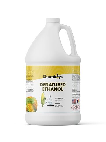 Denatured Ethanol Ethyl Alcohol, High Purity Methylated Spirits – Laboratory Grade Solvent Denatured with Heptane for Plant Extraction - Made in USA - Gallon (128 fl oz) in Kuwait