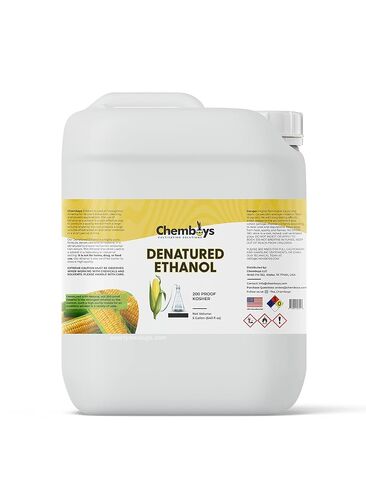 Denatured Ethanol Ethyl Alcohol, High Purity Methylated Spirits – Laboratory Grade Solvent Denatured with Heptane for Plant Extraction - Made in USA - Gallon (128 fl oz) in Kuwait