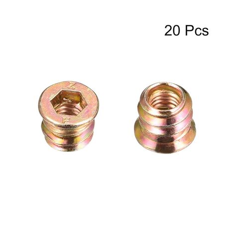 الأثاث الخشبي M6x10mm الخيوط إدراج المكسرات واجهة عرافة المقبس محرك 20 قطعة in Kuwait