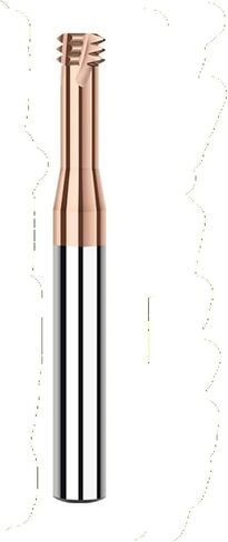 1 قطعة HRC60 M1 .2 .4 .6 M2 .5 M3-M24 قاطع سن اللولب من الكربيد CNC سن واحد (سن واحد ، M1.0X0.25 D4) in Kuwait