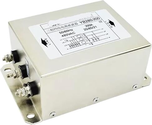 YB280 Single Section Three-Phase Four-Wire Power Filter 380V servo Frequency Conversion Drive Anti-Interference(YB280-100A) in Kuwait