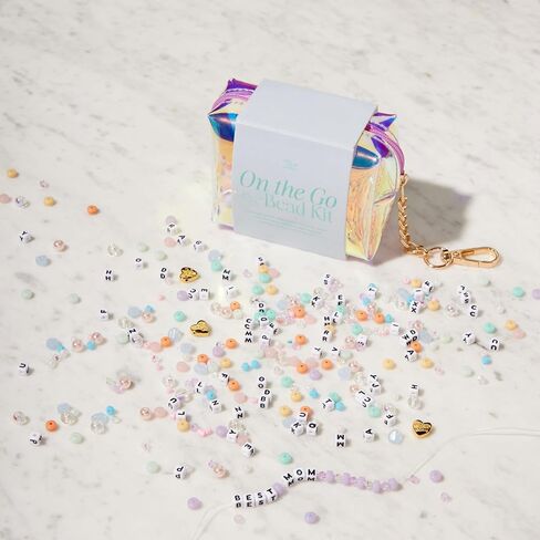 Little Words Project Bead Kit, DIY Bracelet Making Kit, Includes Colorful and Novelty Beads, Letter Blocks, String, Instruction Booklet & More, Fun & Creative Gift for All Ages Create Custom Bracelets in Saudi Arabia
