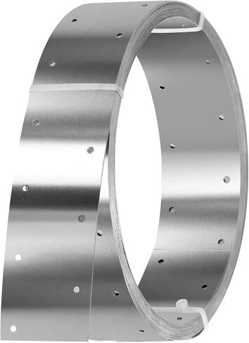 32ft × 2-3/8 بوصة (60 مم) عرض رباط شد، 27 مقياس من الفولاذ المقاوم للصدأ 304 لفائف معدنية حزام مثقوب حزام المرافق in Kuwait