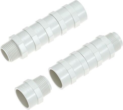 QWORK 10 Pcs 3/4 Inch PVC Fittings Male Adapter, Socket x Male Pipe Thread, 2 Way PVC Pipe Coupling in Kuwait