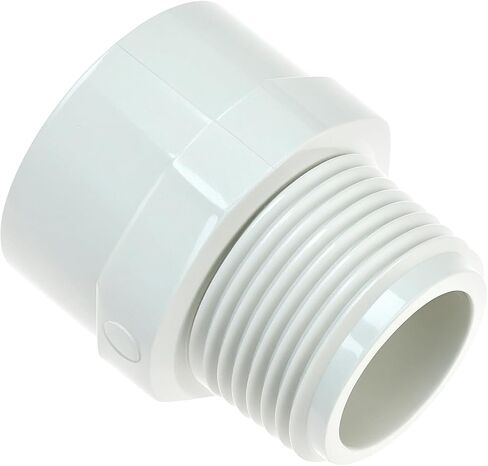 QWORK 10 Pcs 3/4 Inch PVC Fittings Male Adapter, Socket x Male Pipe Thread, 2 Way PVC Pipe Coupling in Kuwait