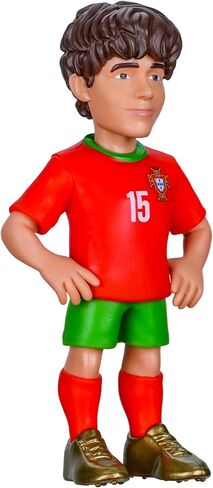 Minix Portugal National Team Soccer Figurines 5-Pack | Ronaldo Bruno Fernandes Bernardo Silva Vitinha Nuno Mendes | Official 7cm Collectible Figures in Kuwait