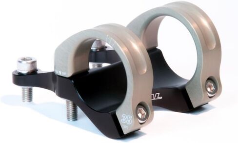 Renthal Integra 35 Bicycle Stem - Clamp: 35mm, L: 50mm, Steerer: Direct Mount, 10, Black/Gold - STM116-BKAG in Kuwait