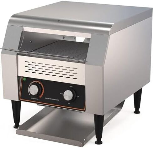 Heavy Duty Electric Conveyor Toaster, Industrial Conveyor Toaster Oven with High Power 2200W, Adjustable Speed & Chain Temperature Control Heating in Kuwait