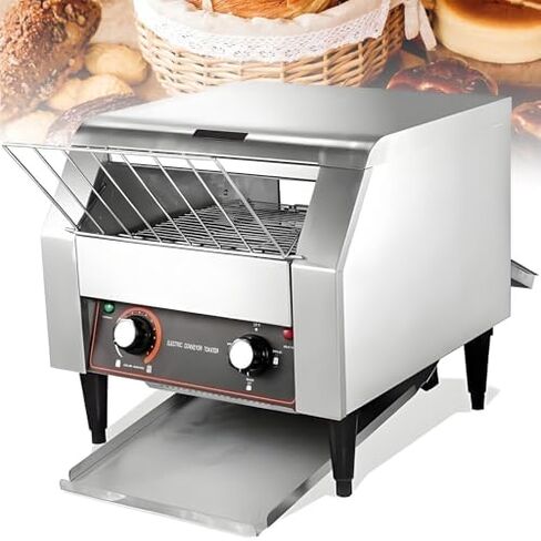 Heavy Duty Electric Conveyor Toaster, Industrial Conveyor Toaster Oven with High Power 2200W, Adjustable Speed & Chain Temperature Control Heating M in Kuwait
