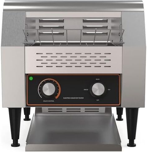 Heavy Duty Electric Conveyor Toaster, Industrial Conveyor Toaster Oven with High Power 2200W, Adjustable Speed & Chain Temperature Control Heating M in Kuwait