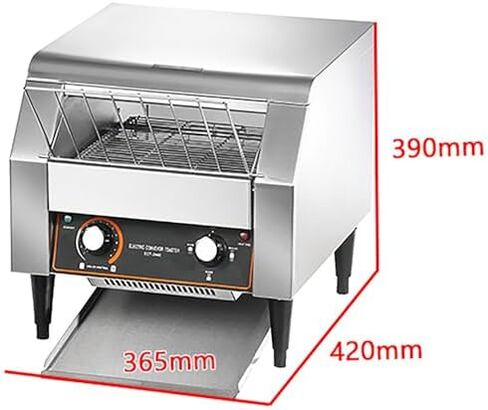 Heavy Duty Electric Conveyor Toaster, Industrial Conveyor Toaster Oven with High Power 2200W, Adjustable Speed & Chain Temperature Control Heating M in Kuwait