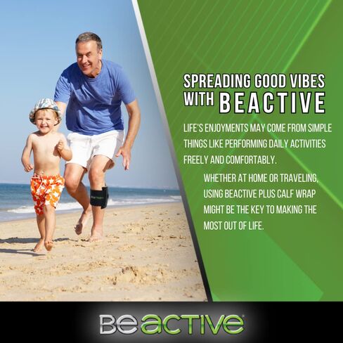نظام الضغط الإبري BEACTIVE Plus - دعامة تخفيف آلام عرق النسا لألم العصب الوركي، وأسفل الظهر، ودعامة الركبة والورك مع وسادة ضغط مستهدفة - للجنسين in Kuwait