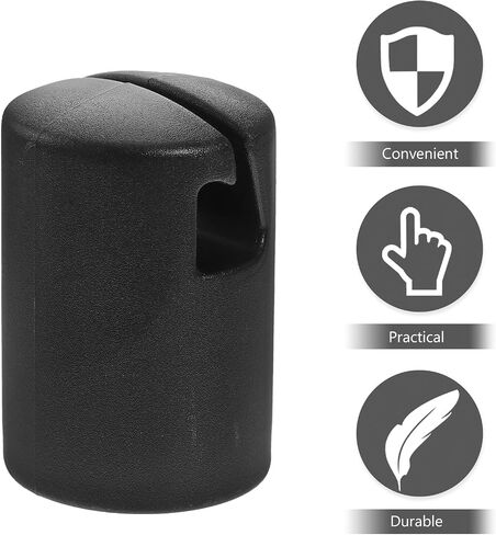 Yardwe 6 Pcs Trampoline Enclosure Pole Caps Black 1.5 Inch Diameter Plastic Trampoline Pole Toppers in Kuwait