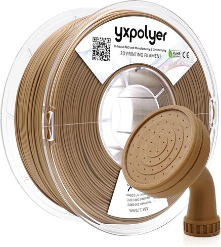 YXPOLYER ASA Filament 1.75mm 1kg Olive Drab 3D Printer Filament, UV Rain Heat Weather Resistant for Outdoor Use and Summer Camping Hiking Print, Easy Printing for Beginners with AMS-Compatible Spool in Kuwait