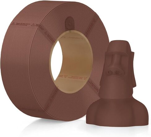 Bambu Lab PLA Matte Filament 1.75mm 1kg Spool - PLA 3D Printer Filament, Smooth Finish, Low Warp, Easy to Print, Compatible with Bambu Lab & Most FDM 3D Printers - Desert Tan (11401) - Refill in Kuwait