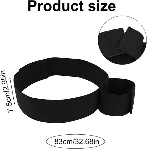 Golf Swing Arm Band, Adjustable Golf Training Assist Flexible Arm Correcting Tool Swing Correcting Improve Stability for Beginner Men Women Indoor Outdoor (Black) in Kuwait
