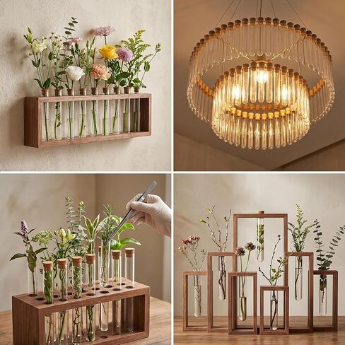 15PCS Clear Plastic Test Tubes with Cork Stoppers 15x100mm 10ml Test Tubes for Plants, Vials with Seal Cap for Plants Propagation Seed Jewelry Beads Powder Spice Liquid Storage DIY Decoration in Kuwait
