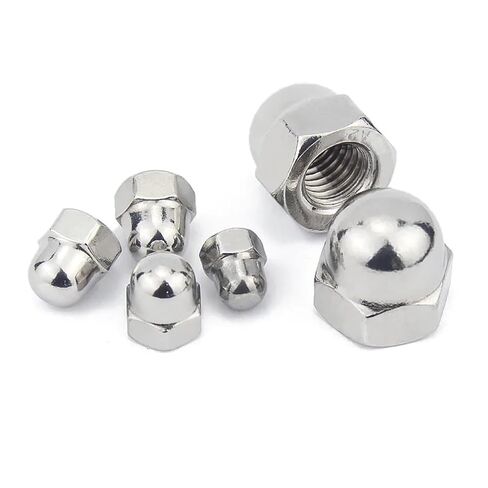 1/50pcs 304 A2-70 Stainless Steel Hex Hexagon Acorn Nut M3 M4 M5 M6 M8 M10 M12 M14 M16 Cap Decorative Cover Semicircle Dome Nuts(2pcs M12) in Kuwait