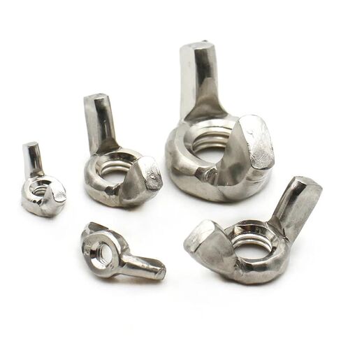 304 Stainless Steel Special-Shaped Hand Screw Thumbnut Nut Butterfly Wing Nuts Claw M3 M4 M5 M6 M8 M10 M12(M3 (10PCS)) in Kuwait