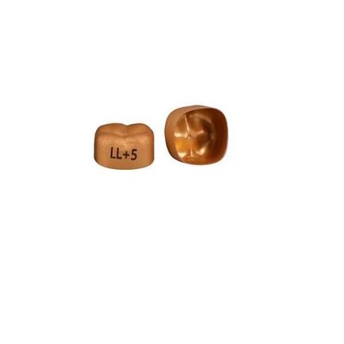 3M Solventum 940435 Unitek Crowns Gold Anodized 2nd Molar #5 Lower Left 5/Bx in Kuwait