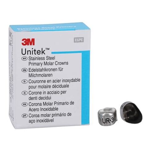 3M 900123 Unitek Crowns Stainless Steel 1st Primary Molar #3 Upper Right 5/Bx in Kuwait