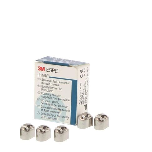 3M ESPE 900324 Unitek تيجان دائمة من الفولاذ المقاوم للصدأ #4UR أول ضرس علوي يمين 5/Pk in Kuwait