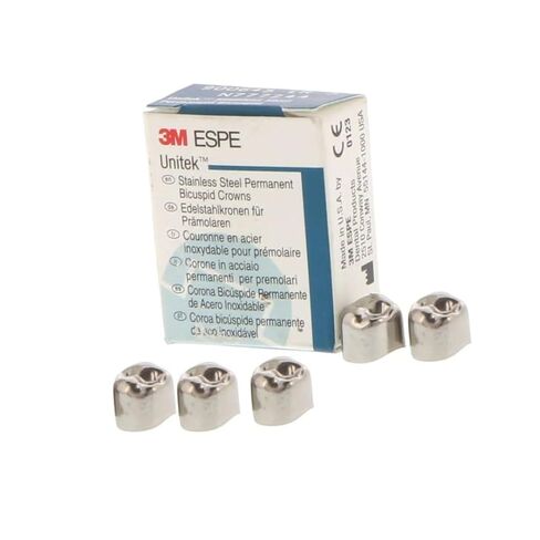 3M ESPE 900324 Unitek تيجان دائمة من الفولاذ المقاوم للصدأ #4UR أول ضرس علوي يمين 5/Pk in Kuwait