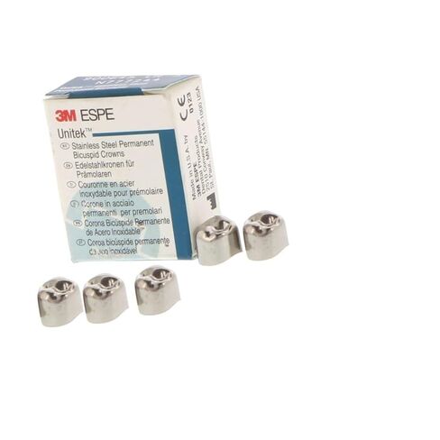 3M ESPE 900317 Unitek تيجان من الفولاذ المقاوم للصدأ للضرس الأول رقم 7 العلوي الأيسر 5/عبوة in Kuwait