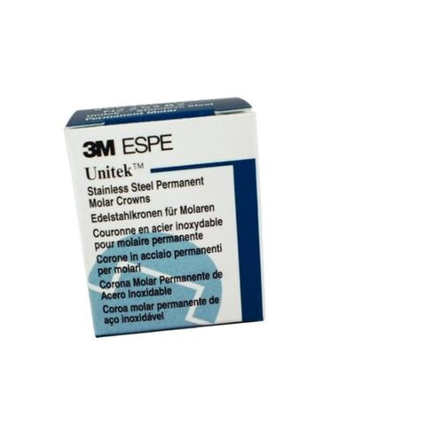 3M ESPE 900442 Unitek Permanent Stainless Steel Crowns Second Molar #2 Lower Right 5/Pk in Kuwait