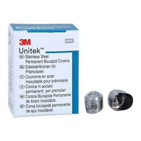 3M Solventum 900525 Unitek Crowns الفولاذ المقاوم للصدأ 1st Bicuspid الدائم #5 العلوي الأيمن 5/Bx in Kuwait