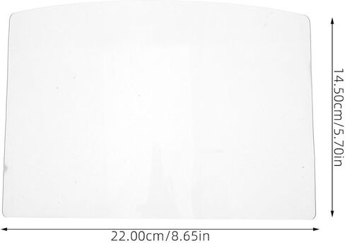 ibasenice 2pcs Replacement Sandblasting Hood Lens 4mm Organic Glass with Comfortable Fit and Crystal Visibility for Sandblasting and Welding Protection in Kuwait