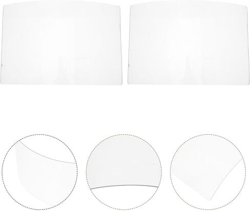 ibasenice 2pcs Replacement Sandblasting Hood Lens 4mm Organic Glass with Comfortable Fit and Crystal Visibility for Sandblasting and Welding Protection in Kuwait