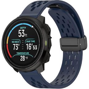 Compatible with SUUNTO OCEAN bands, 20mm, 22mm Quick Release Breathable Soft Silicone Sport Band with Magnetic Butterfly Clousure Replacemet Straps Compatible with SUUNTO OCEAN, RACE, RACE S, VERTICAL, 9 PEAK, 9 PEAK PRO, 5 Peak, 3 Smartwatch in Kuwait
