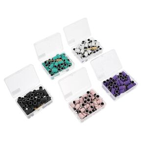 MAGICLULU 750pcs Nail Sand Rings Manicure Band Made of Sturdy Abrasive Paper for Nail Beautify and Peeling Manicure Polishing Accessory for Art Makers and Gel in Kuwait