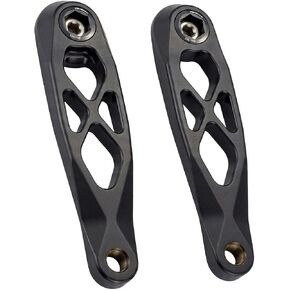 Hollow 6061 Aluminum MTB Crank Arms, 24mm Spindle, 165mm Black | CNC hollow 6061-T6 alloy arms, 24mm integrated spindle, 3-bolt direct mount, fits 9/10/11/12 speed MTB drivetrain in Saudi Arabia
