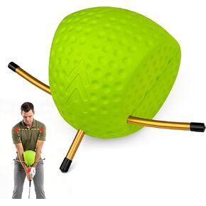 The Connector Golf Swing Trainer for Posture Arm Position Correction Green | Soft memory foam,non-slip surface,corrects chicken wing,slicing and scooping,indoor or outdoor practice,all skill levels in Saudi Arabia