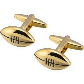 Rugby 18K gold French style shirt cufflinks for men's casual cuffs link buttons sleeve studs in Kuwait