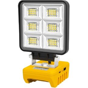 Portable 48W 5200LM LED Work Light Cordless Work Light Adjustable Base Rechargeable LED Flood Light in Kuwait